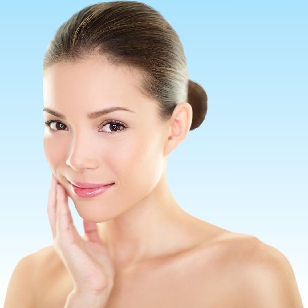 Lady with lifted skin